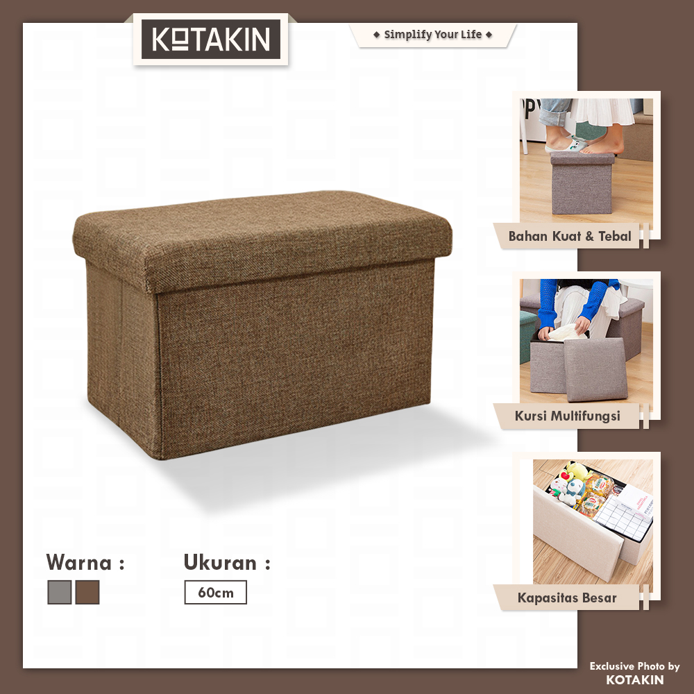Kursi Storage 60 Cm